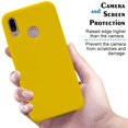 thumbnail image 5 of IBAOLE Huawei P20 Lite Case [with Free Tempered Screen Protector], Liquid Silicone Gel Rubber Soft Touch Cover Full Protective Case IBAOLE P20 Lite (Light Blue)Yellow, 5 of 5