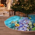 thumbnail image 5 of Sikiie Corals and Tropical Fish Nativity Christmas Tree Skirt, Jesus Christian Winter Holiday Tree Mat Decoration(30-48IN)30", 5 of 6