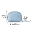 thumbnail image 3 of Blue Polka Dot Toiletry Bag, Waterproof Travel Makeup Bag with Large Capacity Storage and Zipper Closure, Portable Cosmetic Organizer for Women Travel Vacation Business Trips, 3 of 6