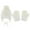 White, variant on EnJoCho Baby Girls Boys Soft Warm Knit Hat Kids Winter Hat With Glove 2PC Set Hat Toddler Kids Soft Home Outing Headband