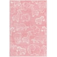 thumbnail image 6 of Unique Loom Whimsy Kids Collection Area Rug - Safari Animals (3' 11" x 5' 11" Rectangle Pink/Ivory) Perfect For Kids Bed Room/Nursery Room/Living Room/Class Room/Play Room, 6 of 6