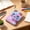 Purple, variant on Kawaii Plush Notebook Mini Journal With Keychain, Soft Animal Cover Portable Writing Pad Blank Pages Diary for Notes Travel School Backpack Accessory Gift for Girls Stationery Lovers