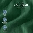 thumbnail image 4 of Bare Home Premium 1800 Collection 4-Piece Bed Sheet Set, Full, Heathered Forest Green, 4 of 9