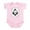 Petal Pink, variant on - The Ace Of Spades Infant Bodysuit - Baby Light Bodysuit, Size Newborn - 24 Months