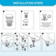 thumbnail image 4 of Basin Drain Without Overflow, Pop-up Drain for Basin Basin Drain with Ceramic Lid White Drain Plug Brass Basin Plug, 4 of 5