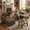 Brown, variant on 98.8" Oversized U-Shaped Sectional Couch, Corduroy 4-Seat Double Chaise Sofa with Thick Padding for Living Room