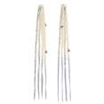 thumbnail image 2 of 16 Inch Boho Braided Hair Clip Extensions, 2 Pack Synthetic Woven Hair Pieces, 2 of 4