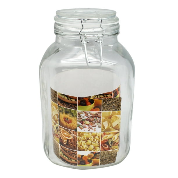 Large Locking Glass Pasta and Grain Jar