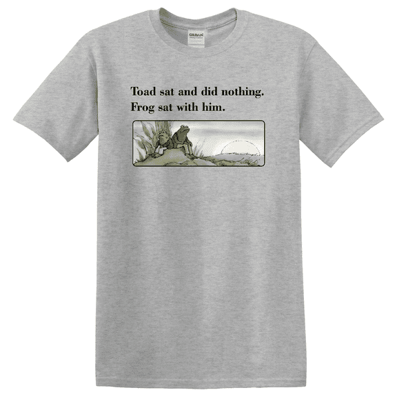 Frog Toad Retro Book Lover Graphic T-Shirt