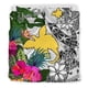 thumbnail image 5 of Papúa Nueva Guinea Juego de cama personalizado Blanco - Turle Plumeria Banana, 5 of 5