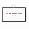 thumbnail image 2 of Portable Projector Screen Simple Curtain Anti-Light Canvas for Projector ,Wrinkle-Free, 2 of 6