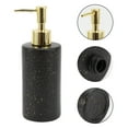 thumbnail image 5 of Unique Bargains 1 Pc Classic Cylindrical Soap Pump Dispenser for Hotels 350ml Black Gold Tone, 5 of 6