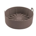 thumbnail image 1 of Bearachild Air Fryer Pot Silicone Air Fryer Basket Sartén antiadherente resistente al calor, grande, 19 cm, gris Herramientas y accesorios para hornear Café Pequeño 16CM Bearachild HA002998-03, 1 of 1
