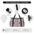 thumbnail image 4 of Rateoe Cute Donuts Pattern Gym Bag for Women, Duffle Bag for Travel with Wet Pocket, Carry on Weekender Bags for Women, Water Resistant Travel Bag Duffel Bag, 4 of 7