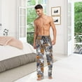 thumbnail image 6 of HPINK-T Halloween Pumpkin Ghost Men's Pajama Pants Soft Comfy Sleep Lounge Pants Pjs Bottoms with Pockets, 6 of 7