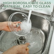 High Borosilicate Glass Soup Pot with Cover Clear Glass Pot with Double Handles Household Cooking Saucepan Pot