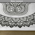 thumbnail image 6 of Ambesonne East Place Mats Set of 4, Traditional Art Style, Standard Size, White Black, 6 of 6