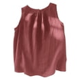 thumbnail image 5 of Tweang Cotton Tank Top Women Summer Vacation Outfits Camisole Tops for Women Cotton and Linen Camisole Tshirts Basic Undershirts Tank Tops Casual Shirts Sleeveless Tops High Neck Boho Shirt Pink L, 5 of 6