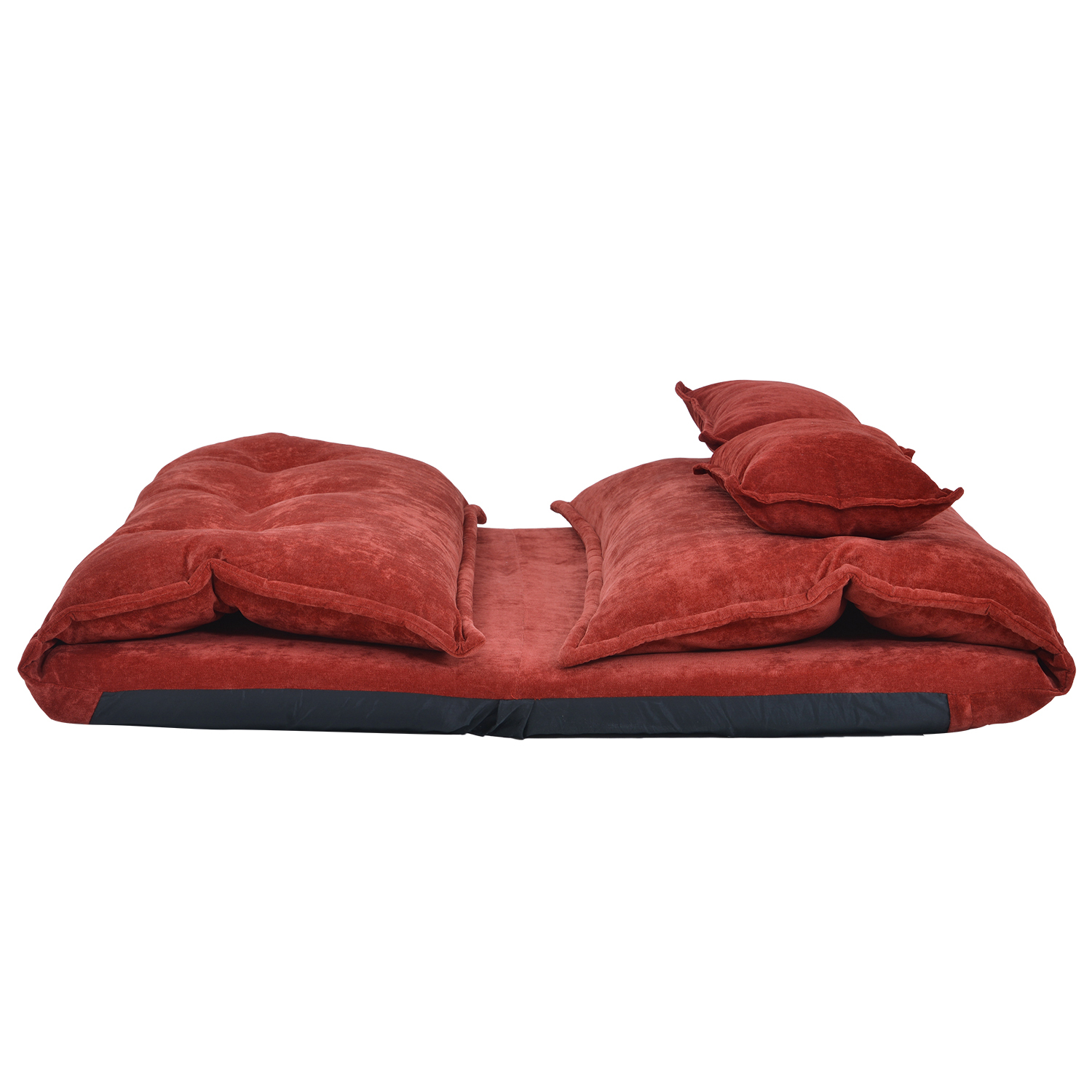 Adjustable Armless Recliner, Folding Floor Sofa Bed Lounge