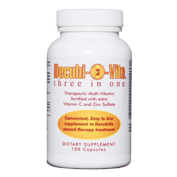 Decubivite Three In One Multivitamin Capsule 500 mg 85519800100 1 Bottle,  100 per Bottle