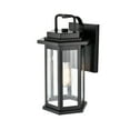 thumbnail image 2 of Millennium Lighting Ellis Metal 1 Light Outdoor Wall Sconce Powder Coat Black Black, 2 of 4