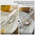 thumbnail image 4 of 30-Piece Silverware Set, Stainless Steel Flatware Set for 6, Tableware Cutlery Set, Utensil Sets for Home Restaurant, Mirror Finish, Dishwasher Safe, 4 of 10