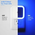 thumbnail image 2 of Sujeet Blue Plug-in Dusk to Dawn LED Night Lights for Kids Bedroom, Bathroom, Hallway (4-Pack), 2 of 15