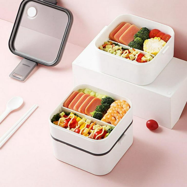 Bento Boxes, 2-layers Sealed Kids Lunch Box, Fruits Food Containers Student  Office Worker Microwavable Bento Box With Fork And Spoon, Fresh-keeping,  Kitchen Supplies - Temu