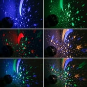 Star Projector Lamp Night Light 360 Degree Romantic Room Rotating Cosmos Star Projuctor,Christmas Decorations Light Lamp Starry Moon Sky Night Projector Kid Bedroom Lamp