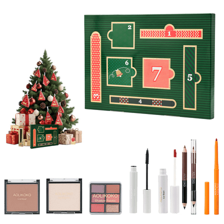 Makeup Advent Calendar 2025,7 Days Christmas Makeup Kits for Women & Teen Girls,Xmas Holiday Surprise Cosmetics Gift Set