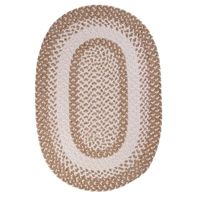Colonial Mills Rug BK19R072X072 Blokburst - Natural Wonder 6 in. round Braided Rug
