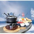 thumbnail image 5 of Swissmar Summit 10 Piece Cast Iron Fondue Set, Black Matte, For Cheese, Meat, and Chocoolate, 5 of 5