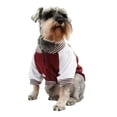 thumbnail image 2 of Chamarra Universitaria Pet Pals Guinda Blanco Talla 2, 2 of 4