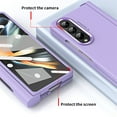thumbnail image 5 of SaniMore for Samsung Galaxy Z Fold 4 7.6" 2022 Case, Hinge Protcetion Tempered Glass Screen Protector Anti-fall Anti-slip Lightweigh Folding Case for Samsung Galaxy Z Fold 4 5G, Purple, 5 of 6