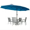 thumbnail image 1 of YODOLLA Parasol de Patio Double Face de 15 Pi Grand Parasol d'Extérieur Bleu, 1 of 8