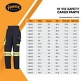 thumbnail image 6 of Pioneer Hi Vis Safety Cargo Pants - Convertible Zip-Off Work Shorts - Reflective Tape - Navy - 32" Length, 6 of 9
