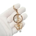thumbnail image 4 of Unique Bargains Fashionable Butterfly Shell Handbag Charm White Gold Tone 1 Pc, 4 of 5
