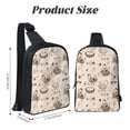 thumbnail image 3 of Rocae Retro Rooster for Lightweight Chest Bag Dual Pocket, Waterproof Crossbody Sling Bag for Men and Women, 3 of 8