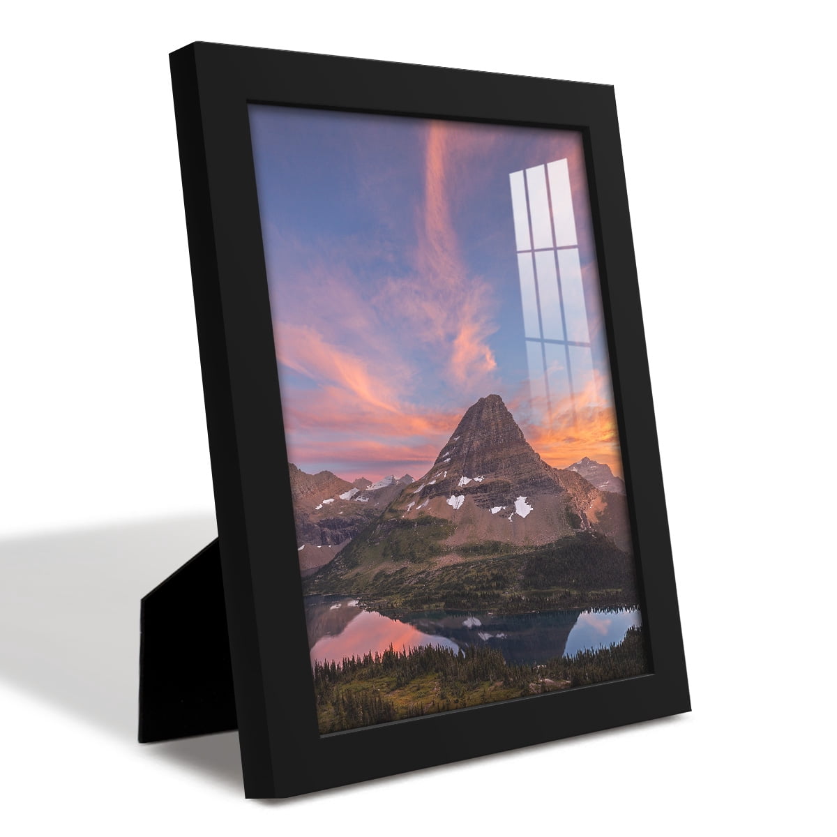 Modern 8 in. x 10 in. Black Picture Frame (Set of 4)