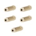 thumbnail image 1 of 3D Printer Nozzle, Brass Sleek Inner Face High Hardness Hardened Nozzle Multifunctional  Compatibility 5PCS  for DIY, 1 of 7