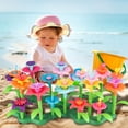 thumbnail image 2 of Cenove Juguetes para niños pequeños para niñas y niños de 3 4 5 6 7 años Juguete de construcción de jardín de Flores con Caja de Transporte Juguetes de vástago para niños en Edad Preescolar Actividad, 2 of 5