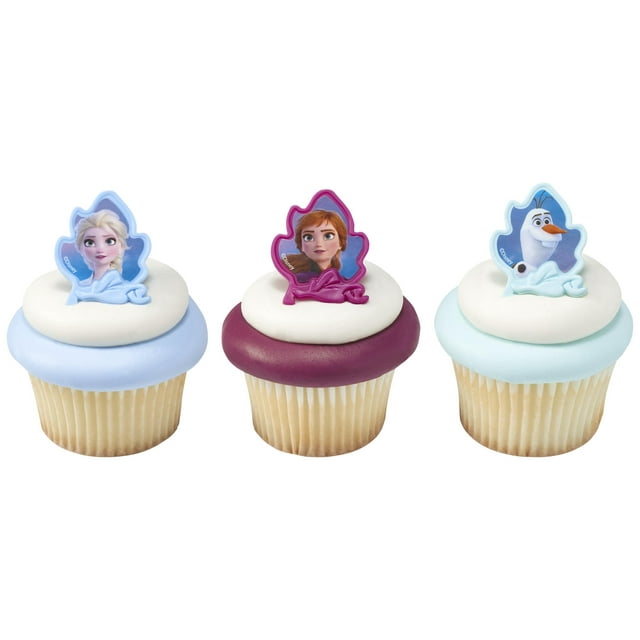Anillos DecoPac Frozen II para decoración de magdalenas, paquete de 24 DecoPac Decopac
