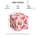 thumbnail image 4 of Kdxio Sweet Watermelon Print Tissue Box Cover,Square Decorative PU Leather Facial Paper Case Organizer Holder Dispenser for Bathroom,Night Stands,Desk,Car 5.2''X5.2''X5.2'', 4 of 8