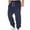 Dark Blue, variant on Sweatpants for Men Fashion Joggers Sports Pants Cotton Drawstring Elastic Waist Solid Color Pocket Trousers