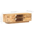 thumbnail image 4 of vidaXL Adult Wooden TV Stand Cabinet - 116x30x35 cm Solid Mango Wood, 4 of 5