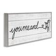 thumbnail image 3 of Stupell Industries Country You Me & Dog Typography Painting Gray Framed Art Print Wall Art, 24 x 10, 3 of 9