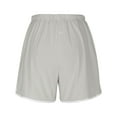 thumbnail image 4 of Short Pants for Women - Breathable Comfortable Casual Wear with Adjustable Drawstring and Versatile Split Design for Summer Use, 4 of 6