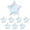 Iridecent, variant on KatchOn, Round White Foil Balloons - 22 Inch, Pack of 6 | 4D Mylar White Balloons for Party Decorations | Metallic Balloon for Birthday, Anniversary, Bridal Shower, Baby Shower Decorations