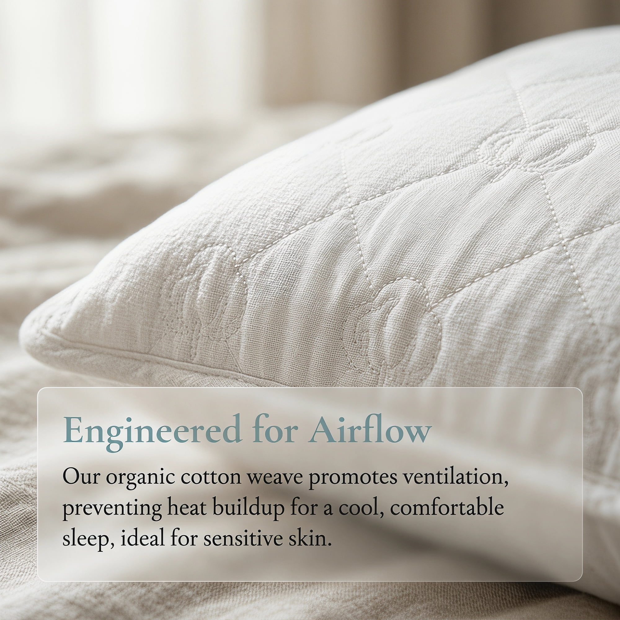 Unique Bargains 1 Pack Breathable Hypoallergenic Cotton Pillow Protector Milk White