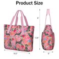thumbnail image 3 of Tote Bag for Women - Chihuahua and Flower Florals Shoulder Bag - Large Utility Work Duffle Bag with Zipper Handbag for Travel, Work, Sprots, 3 of 5